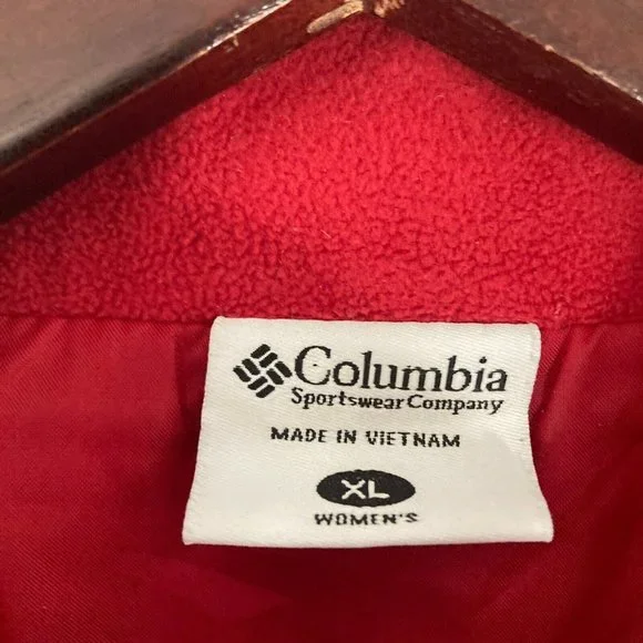 Columbia Womens Vest Size XL Quilted Fleece Sleeveless Full Zip Hiking Outdoor - Picture 4 of 9